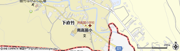 埼玉県飯能市下直竹32周辺の地図