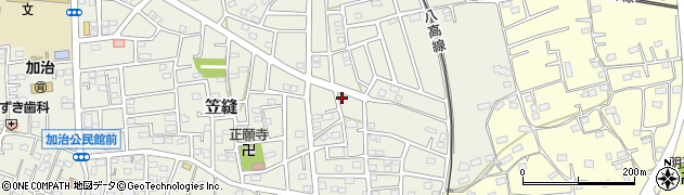 埼玉県飯能市笠縫269周辺の地図