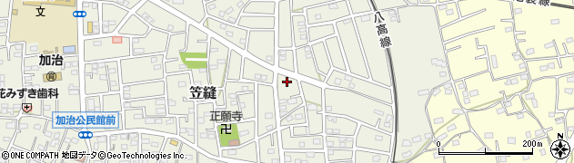 埼玉県飯能市笠縫271周辺の地図