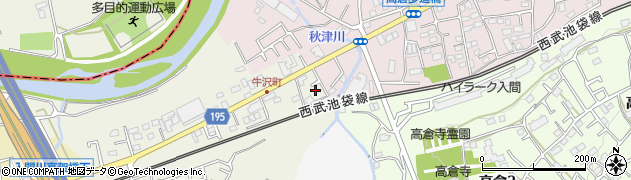 埼玉県入間市牛沢町1周辺の地図