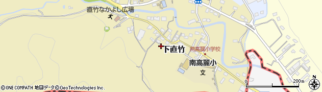 埼玉県飯能市下直竹98周辺の地図