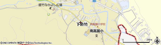 埼玉県飯能市下直竹103周辺の地図