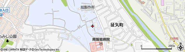 埼玉県飯能市矢颪400周辺の地図