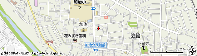 埼玉県飯能市笠縫66周辺の地図