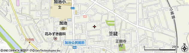 埼玉県飯能市笠縫76周辺の地図