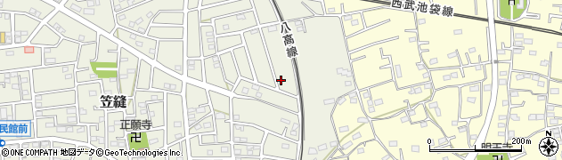 埼玉県飯能市笠縫259周辺の地図