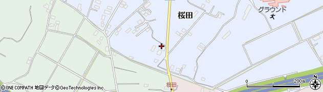 千葉県成田市桜田1044周辺の地図