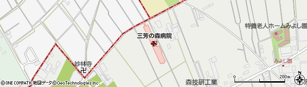埼玉県入間郡三芳町上富1686周辺の地図