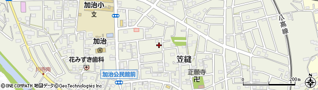 埼玉県飯能市笠縫75周辺の地図