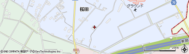 千葉県成田市桜田1053周辺の地図