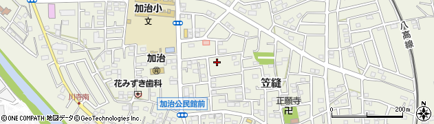 埼玉県飯能市笠縫77周辺の地図