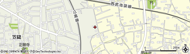埼玉県飯能市笠縫243周辺の地図