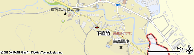 埼玉県飯能市下直竹97周辺の地図