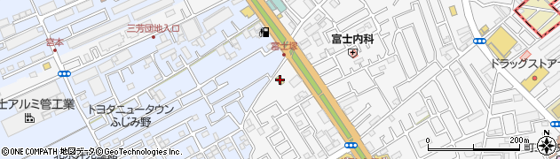 セブンイレブン三芳藤久保西店周辺の地図