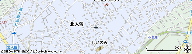 埼玉県狭山市北入曽439周辺の地図