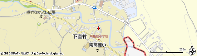 埼玉県飯能市下直竹53周辺の地図