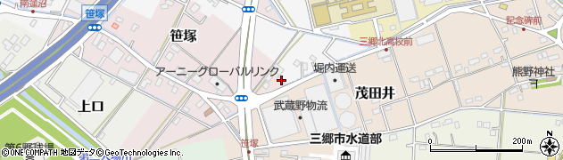 埼玉県三郷市笹塚99-2周辺の地図