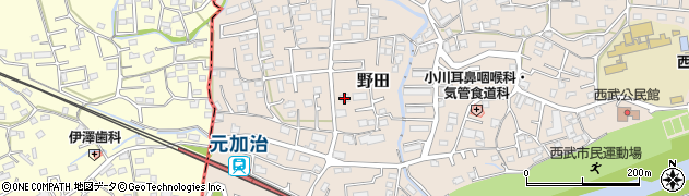 埼玉県入間市野田328周辺の地図