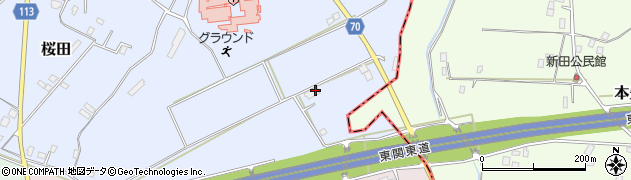千葉県成田市桜田1162周辺の地図
