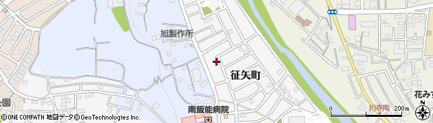 埼玉県飯能市征矢町12周辺の地図