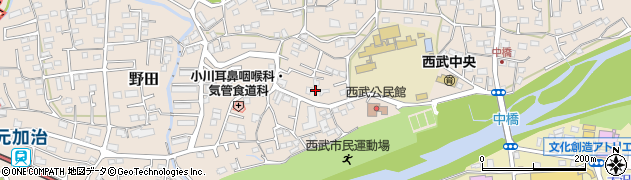 埼玉県入間市野田458周辺の地図