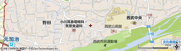 埼玉県入間市野田456周辺の地図