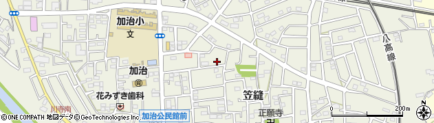 埼玉県飯能市笠縫74周辺の地図