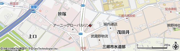埼玉県三郷市笹塚99-1周辺の地図