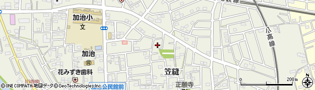 埼玉県飯能市笠縫98周辺の地図