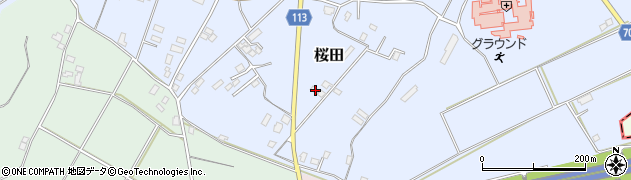 千葉県成田市桜田1035-6周辺の地図