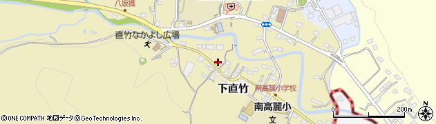 埼玉県飯能市下直竹70周辺の地図