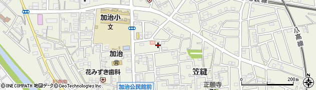 埼玉県飯能市笠縫71周辺の地図