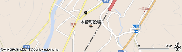 長野県木曽郡木曽町周辺の地図