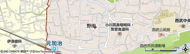 埼玉県入間市野田336周辺の地図