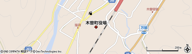 長野県木曽町（木曽郡）周辺の地図