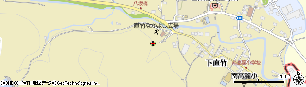 埼玉県飯能市下直竹175周辺の地図