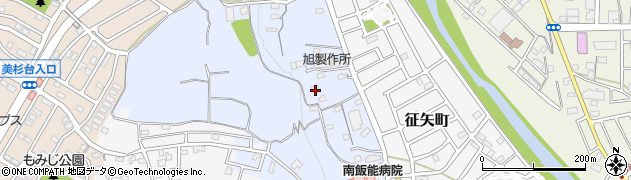 埼玉県飯能市矢颪389-1周辺の地図