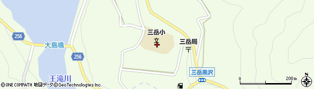 木曽町立三岳小学校周辺の地図