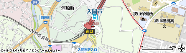 入間市駅周辺の地図