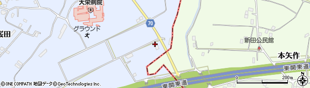 千葉県成田市桜田1161周辺の地図