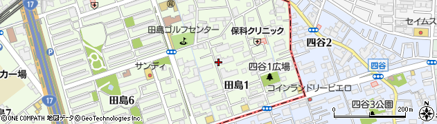 埼玉県さいたま市桜区田島1丁目周辺の地図