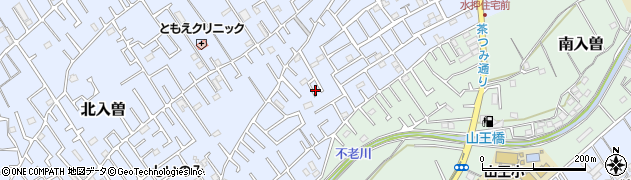 埼玉県狭山市北入曽204周辺の地図
