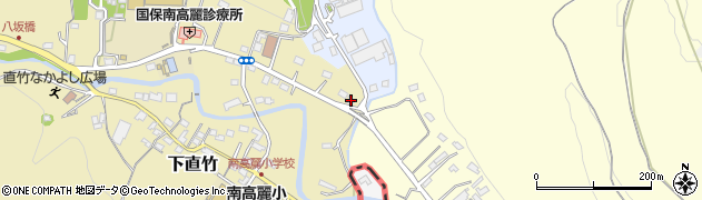 埼玉県飯能市下直竹1149周辺の地図