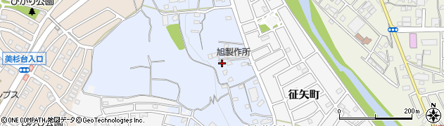 埼玉県飯能市矢颪389-3周辺の地図