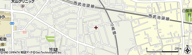 埼玉県飯能市笠縫294周辺の地図