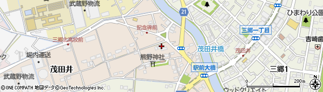 埼玉県三郷市茂田井363-2周辺の地図