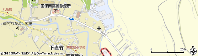 埼玉県飯能市下直竹1145周辺の地図