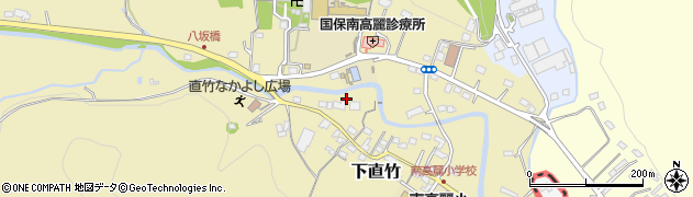 埼玉県飯能市下直竹74周辺の地図