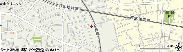 埼玉県飯能市笠縫254周辺の地図