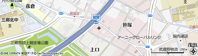 埼玉県三郷市笹塚36周辺の地図